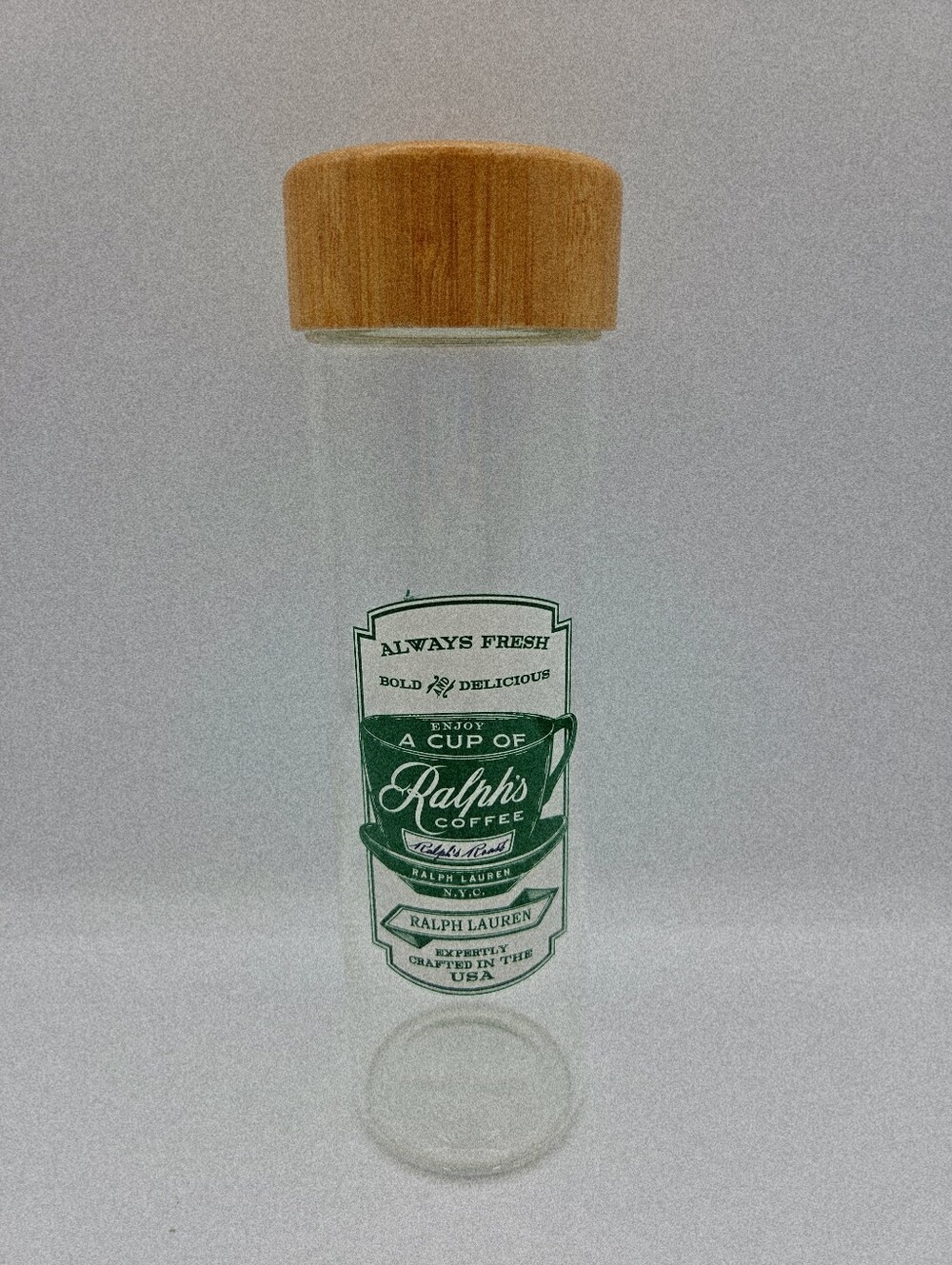 Ralph's Lauren Glass Bottle Coffee Logo